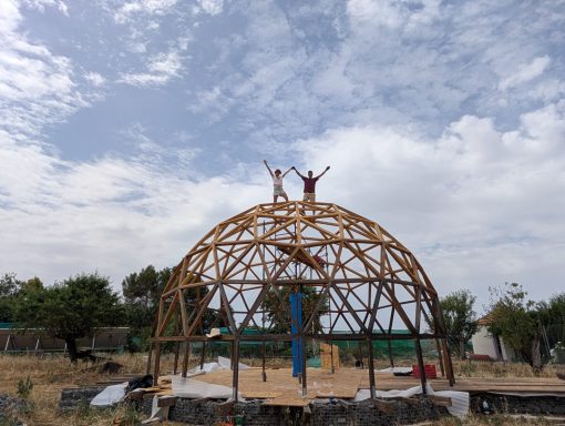 Domo 8 metros sobre pilares